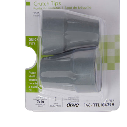 McKesson Crutch Tips, 1 pair