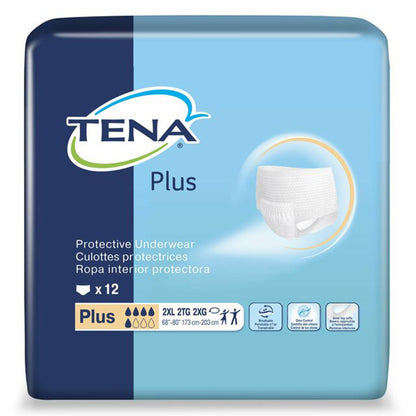 Tena® Plus Absorbent Underwear, Extra XL, 12 ct