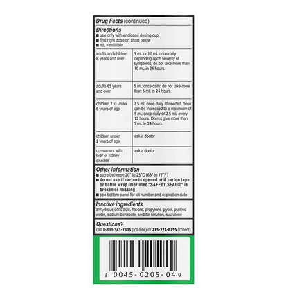 Children’s ZYRTEC® 24 HR Allergy Relief Syrup with Cetirizine HCl, 4 oz.