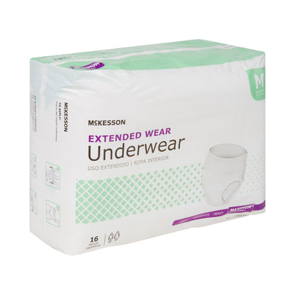 McKesson Extended Wear Maximum Absorbent Underwear, Medium, 64 ct