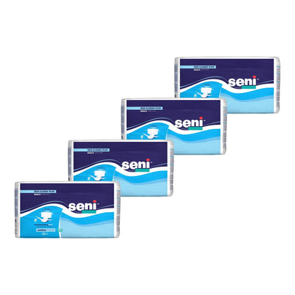 Seni Classic Plus Adult Diapers Brief with Tabs, Moderate to Heavy Absorbency