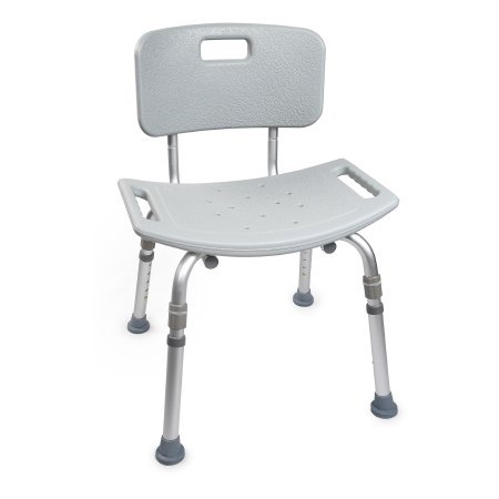 McKesson Aluminum Bath Transfer Bench with Removable Back