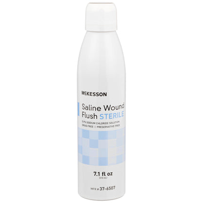 McKesson Saline Wound Flush, Spray Can, Sterile, 12 ct