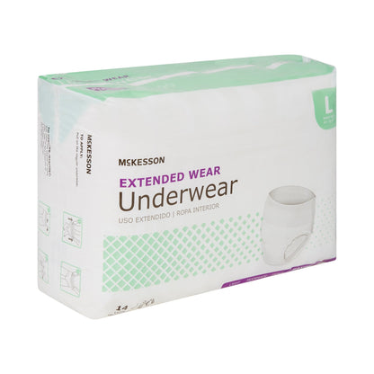 McKesson Extended Wear Maximum Absorbent Underwear, Large, 14 ct